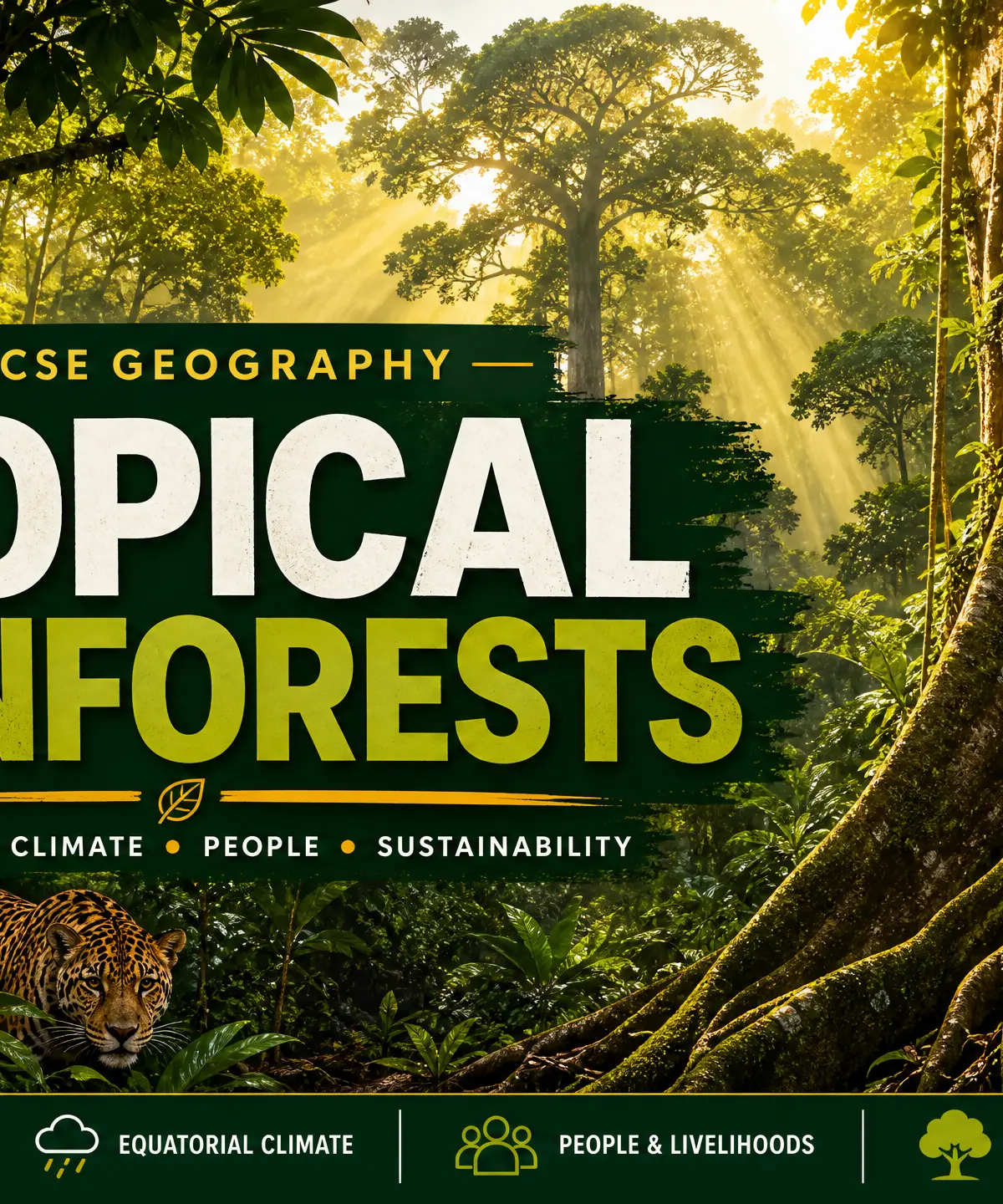 Tropical Rainforests: A highly interdependent ecosystem.
