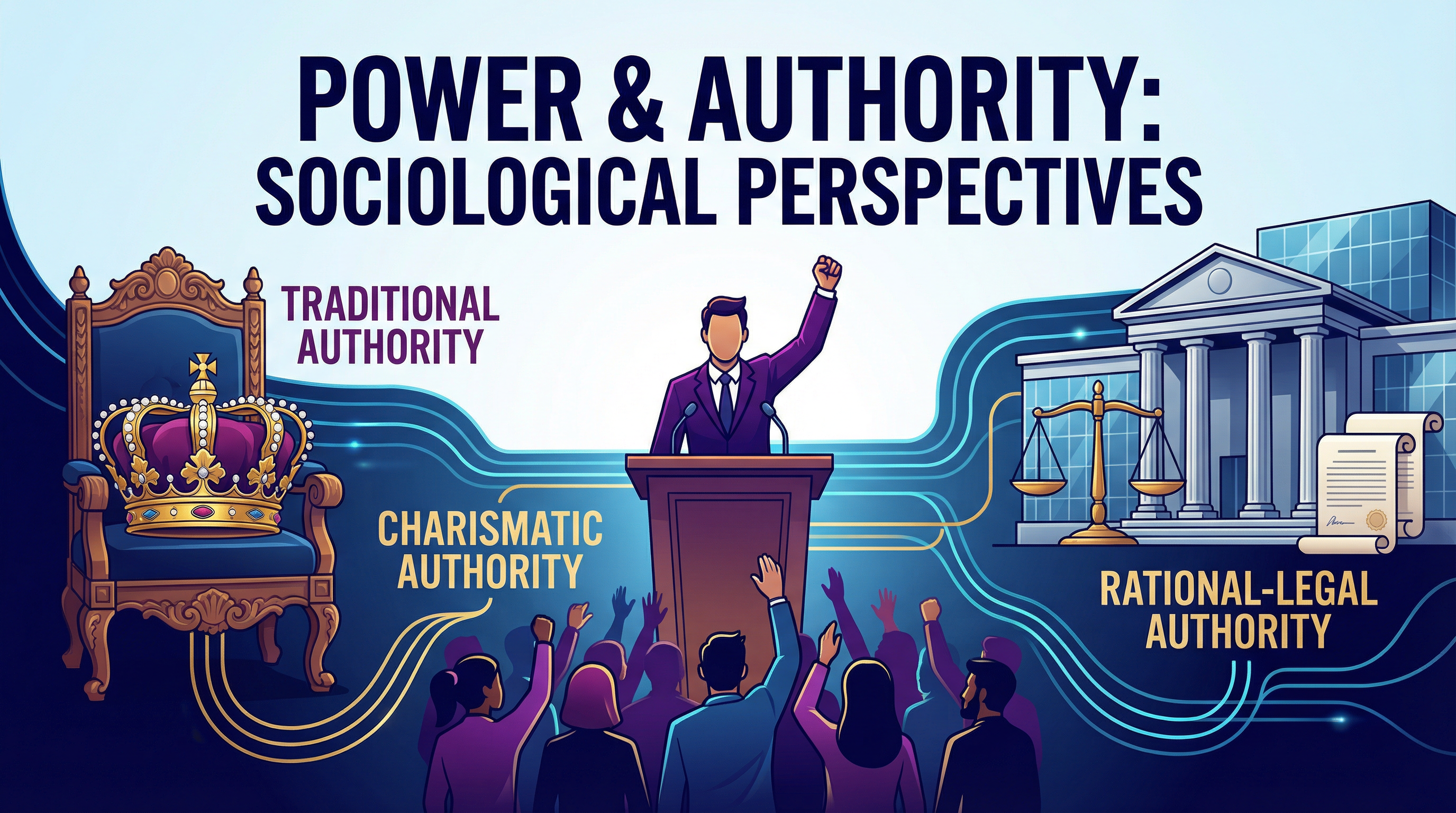 Power and Authority — WJEC GCSE study guide illustration