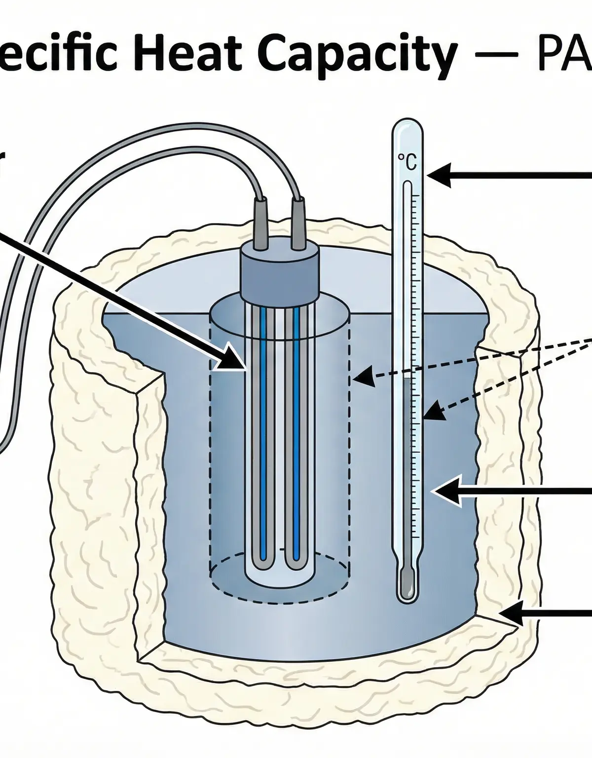 Diagram of the PAG 1 apparatus for measuring the SHC of a solid.