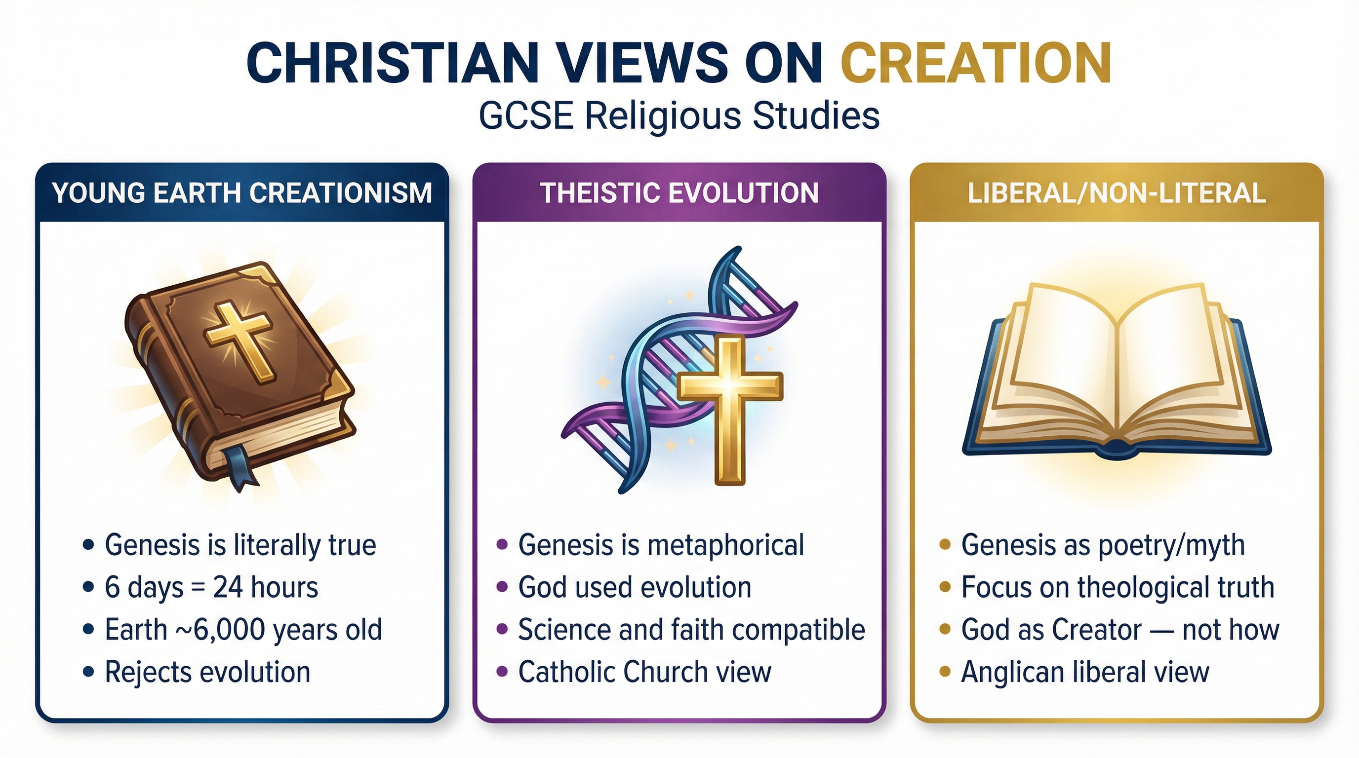 Diagram of Christian Views on Creation