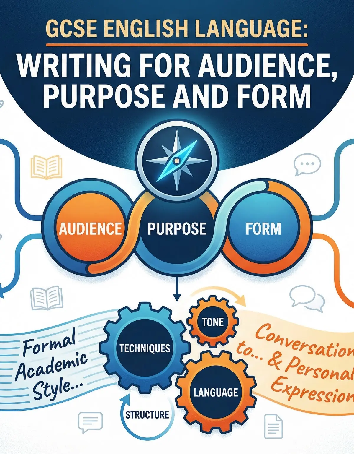 Header image for Writing for Audience, Purpose and Form