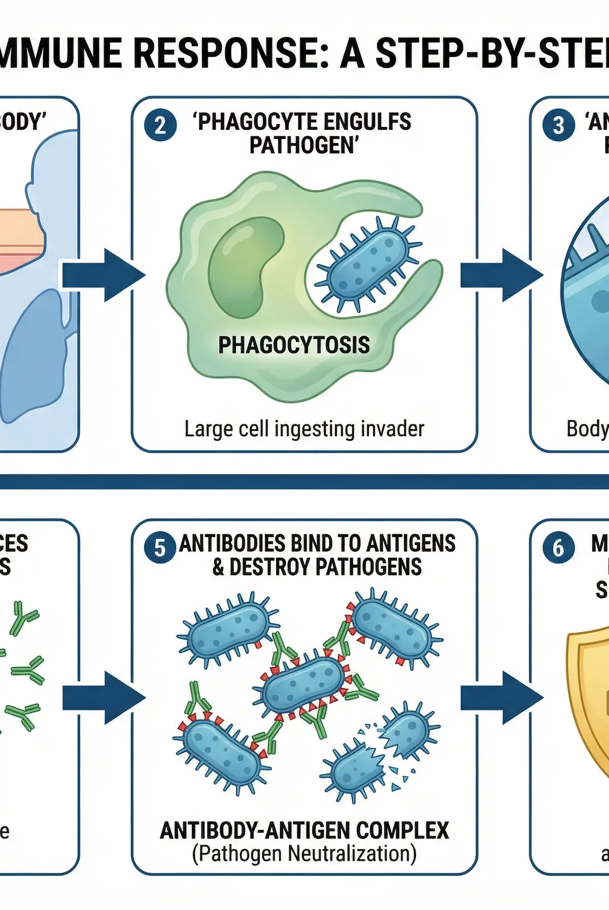 The specific immune response flowchart