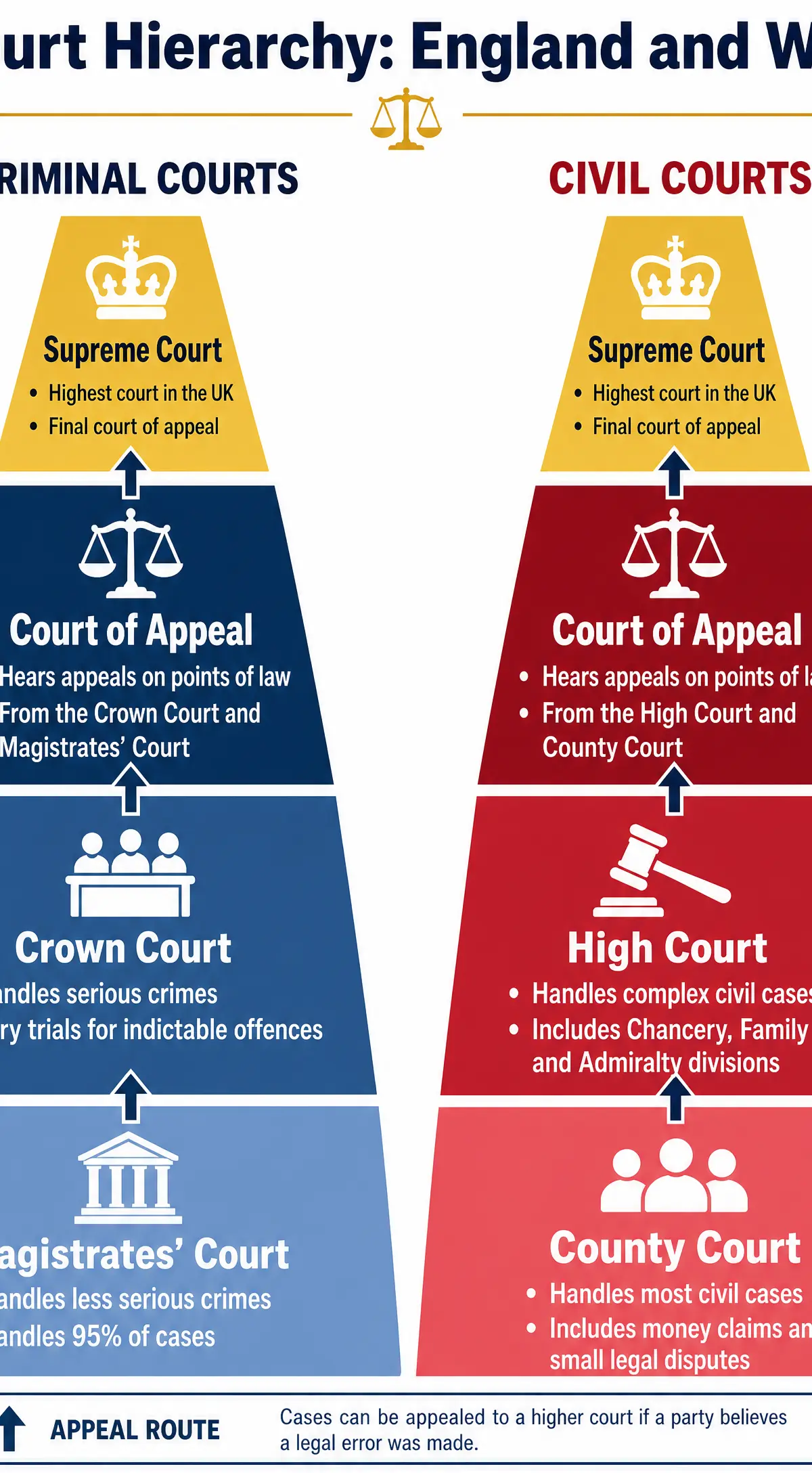 Court Hierarchy: England and Wales