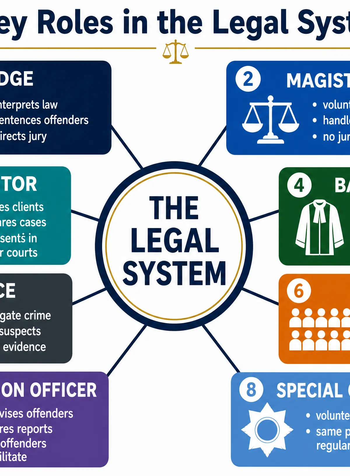 Key Roles in the Legal System
