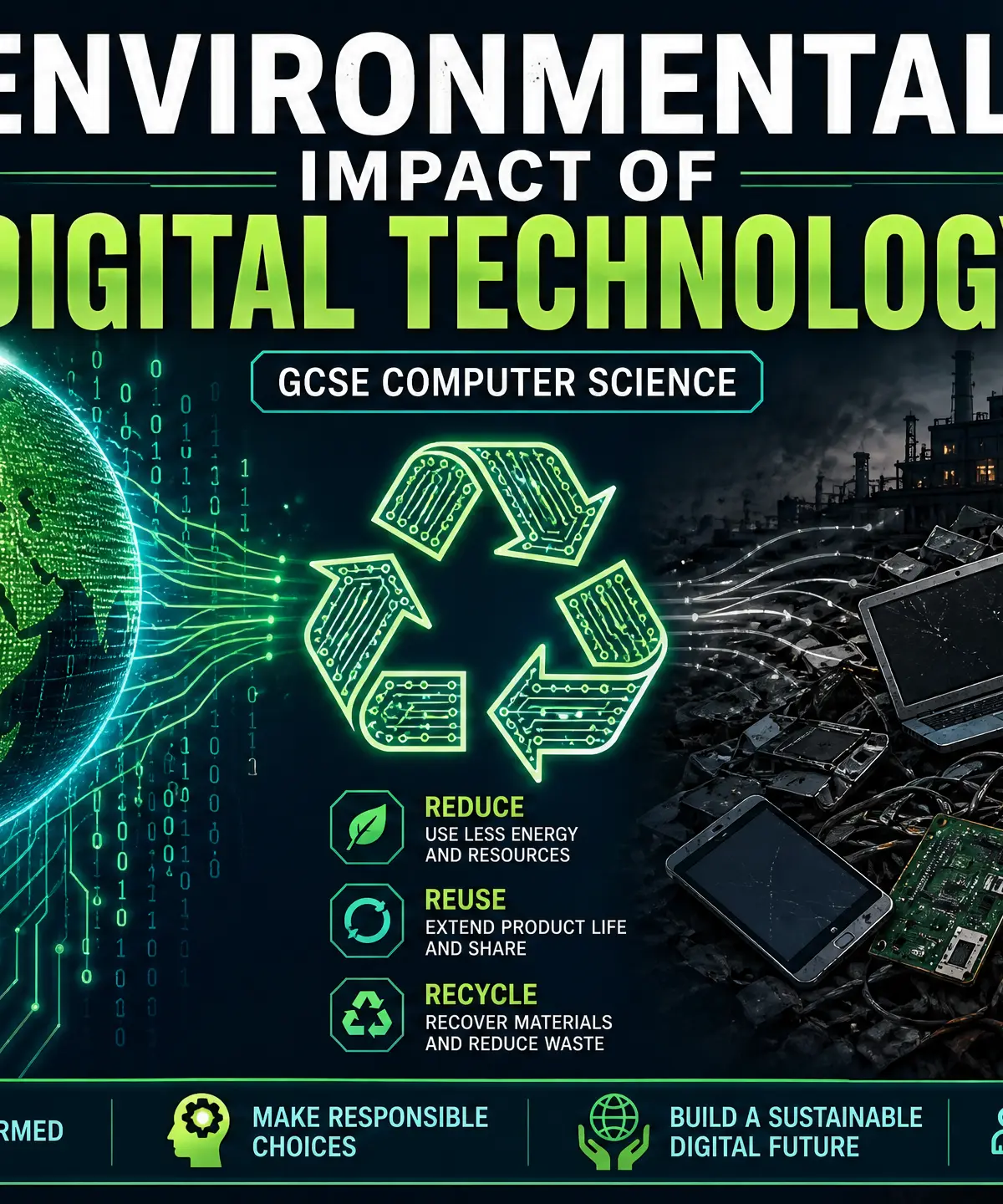 Header image for Environmental Impact of Digital Technology