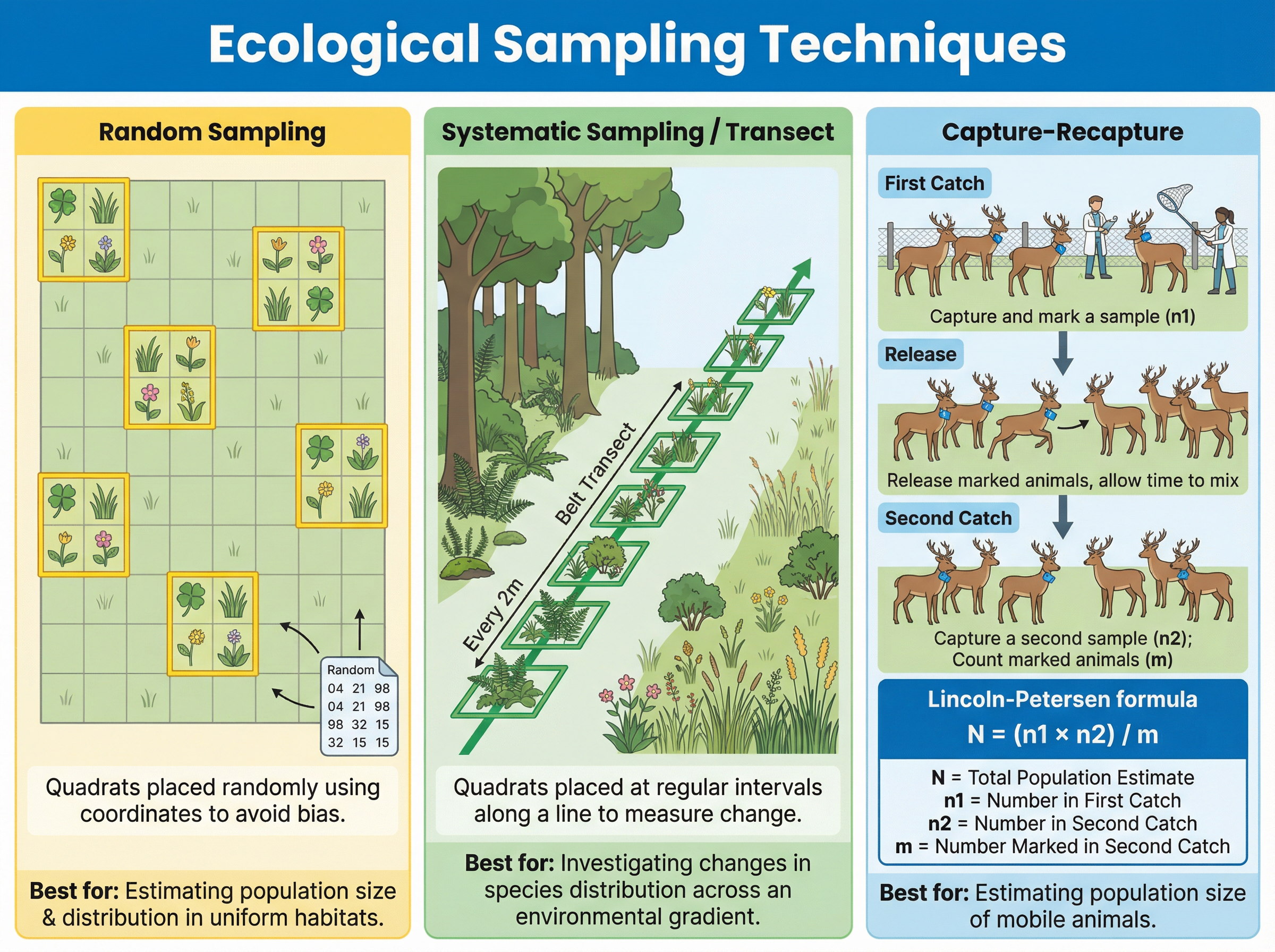 Ecological Sampling Techniques Comparison