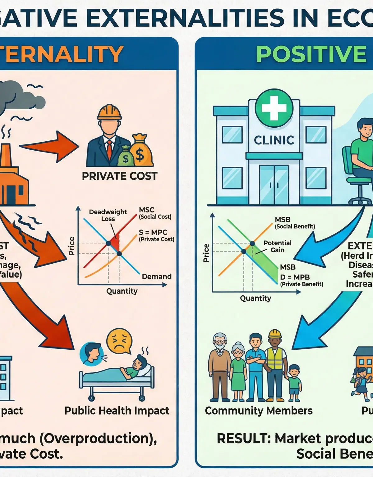 Market Failure (Externalities, Public Goods, Information Asymmetry) – Economics – GCSE