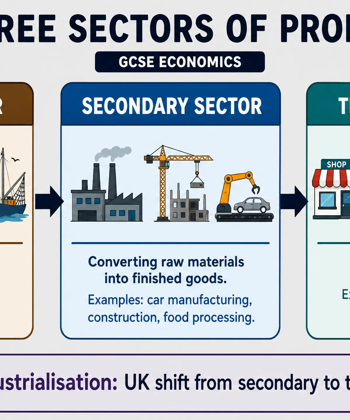 The Three Sectors of Production