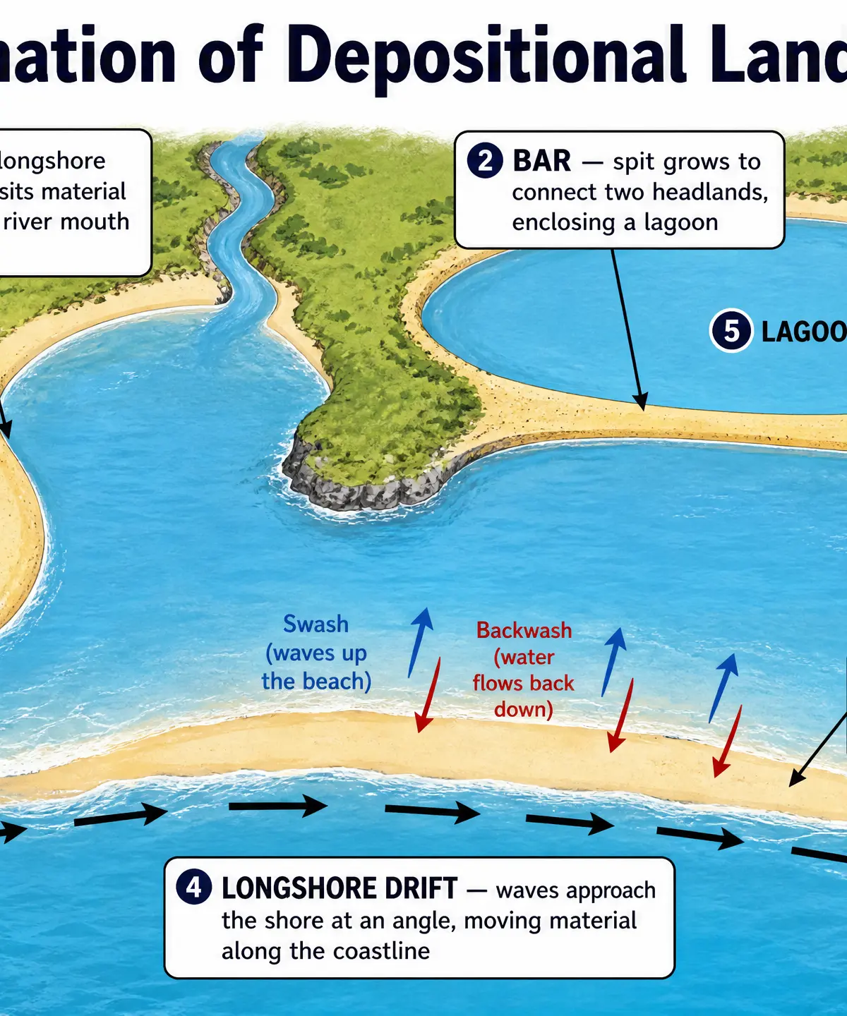 Formation of Depositional Landforms