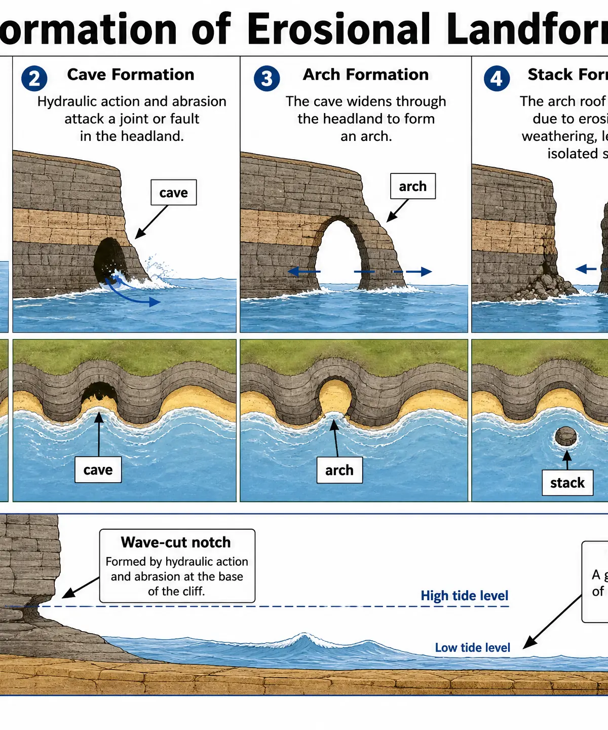 Formation of Erosional Landforms