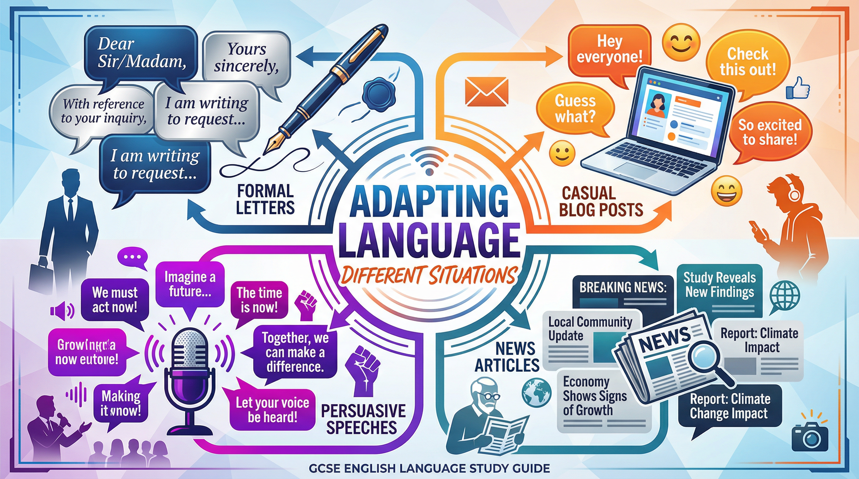 Adapting language for different situations – English Language – GCSE