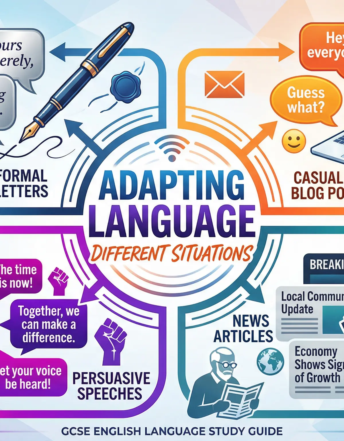 Adapting language for different situations โ English Language โ GCSE
