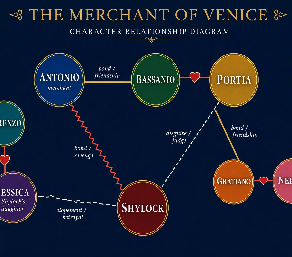 Character Relationships in The Merchant of Venice