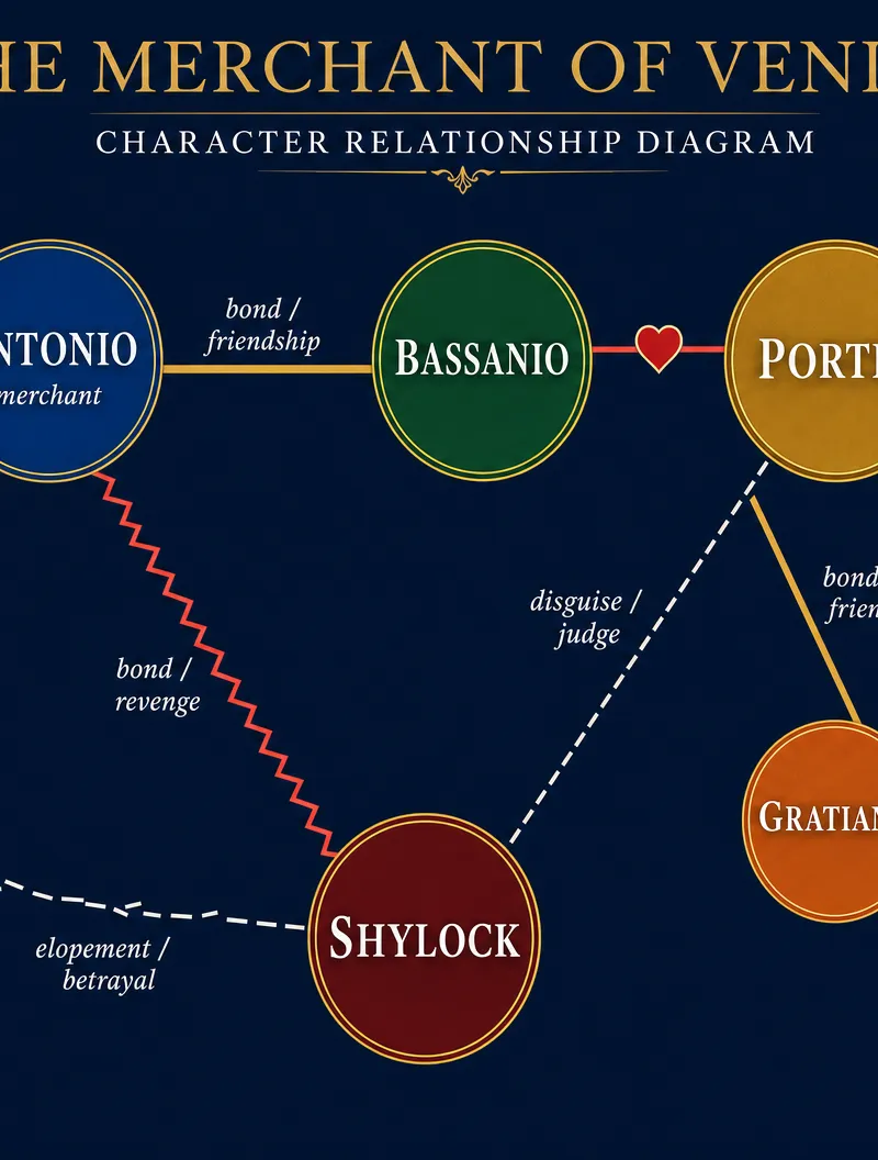 Character Relationships in The Merchant of Venice