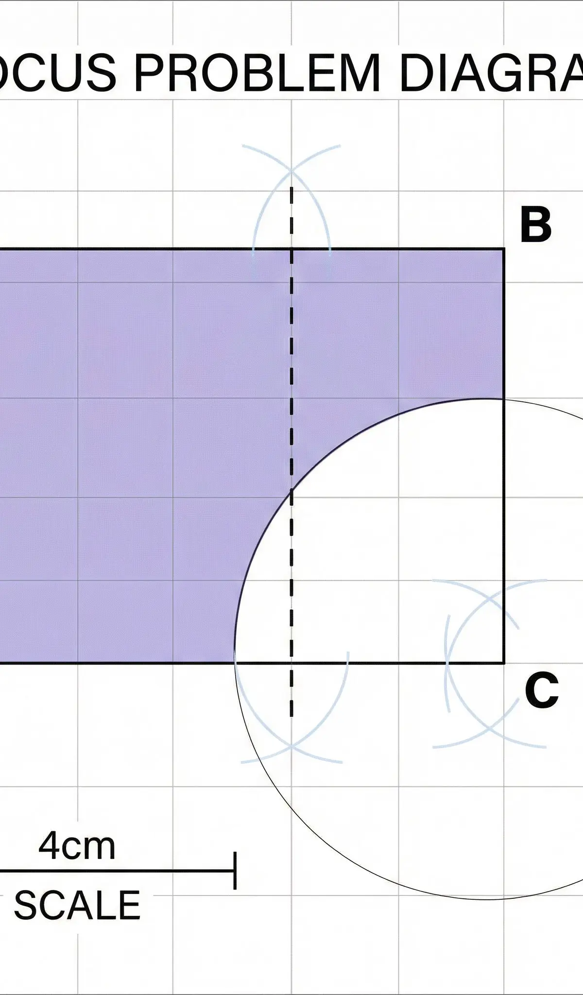Locus problem with shaded regions