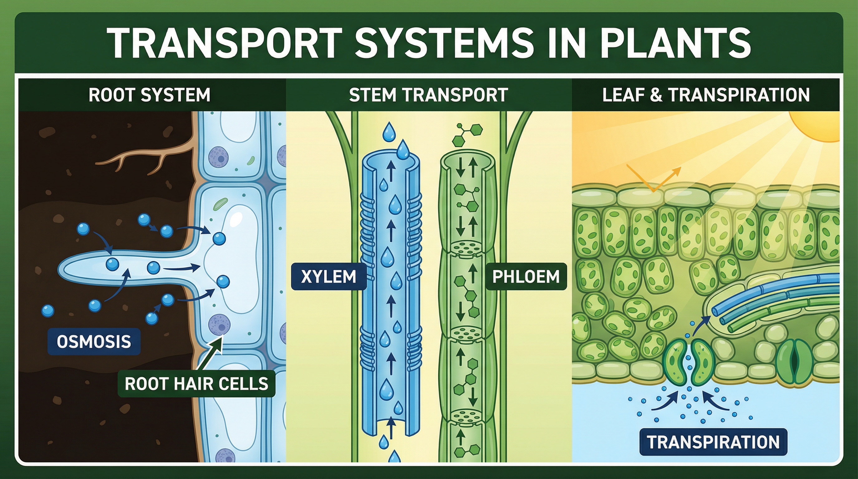 Header image for Transport Systems in Plants