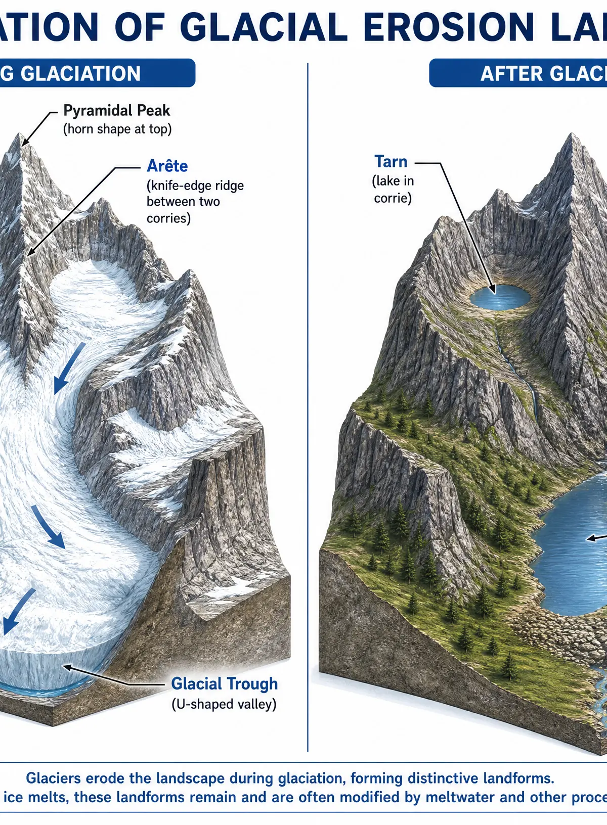 Formation of Glacial Landforms