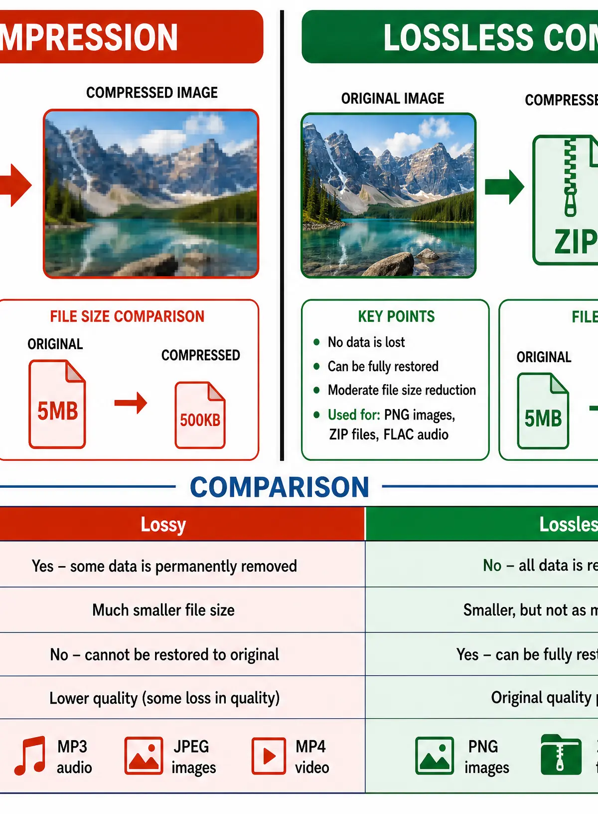 Lossy vs Lossless Compression