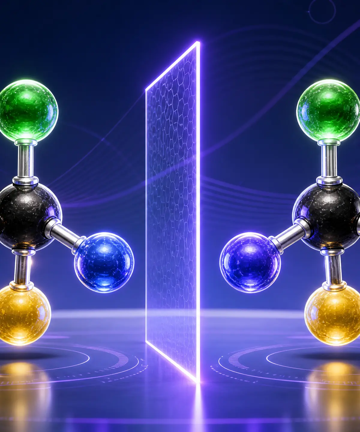 Optical isomerism: 3D molecular mirror images.