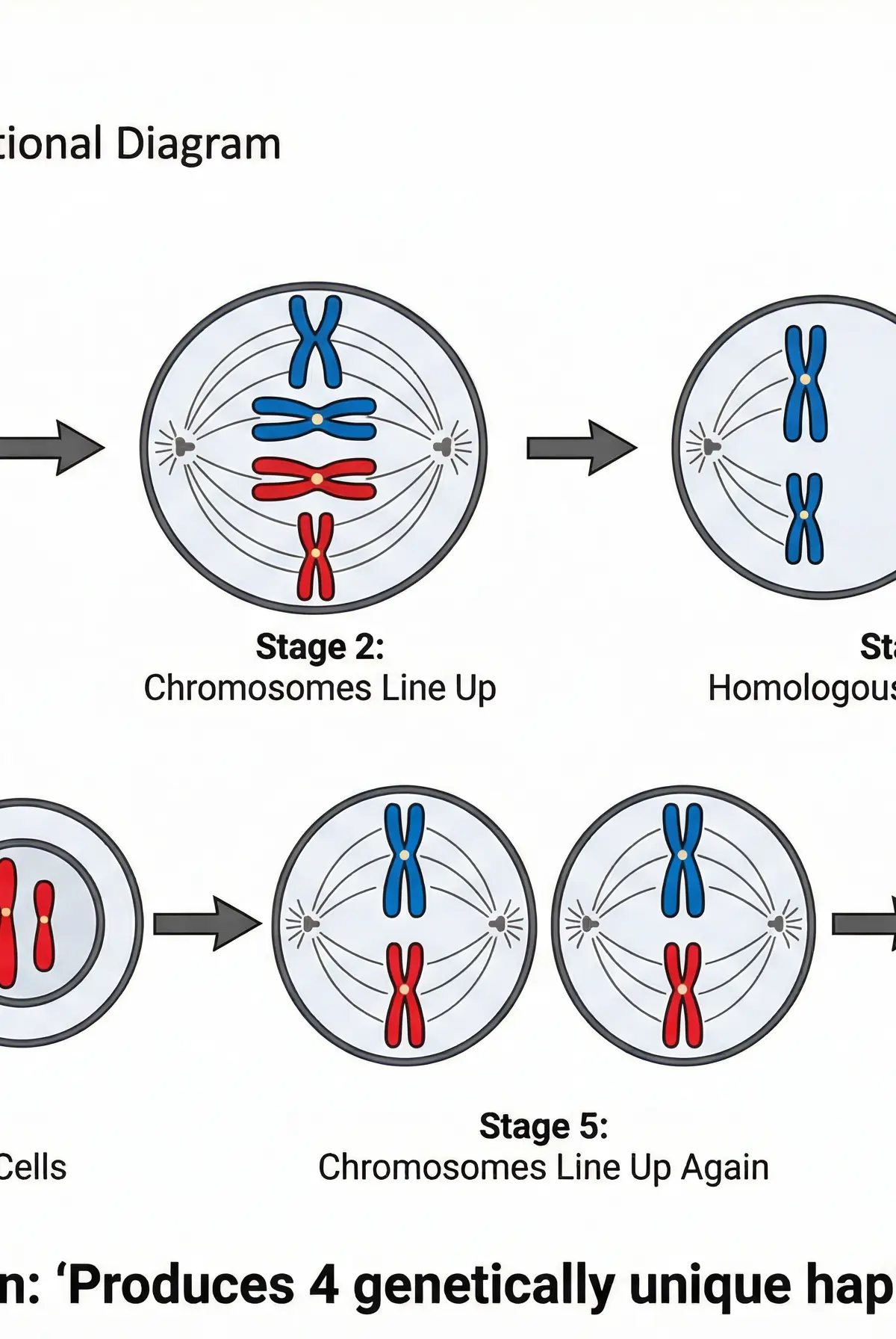 The process of meiosis producing gametes