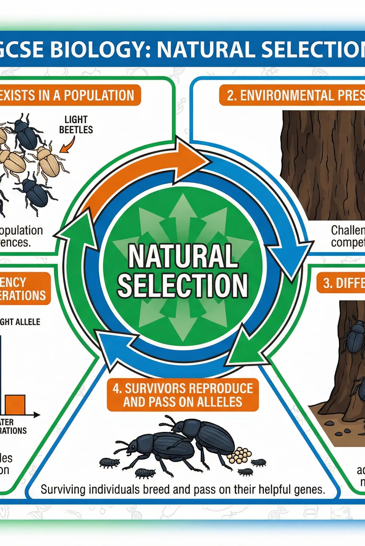 Evolution by natural selection