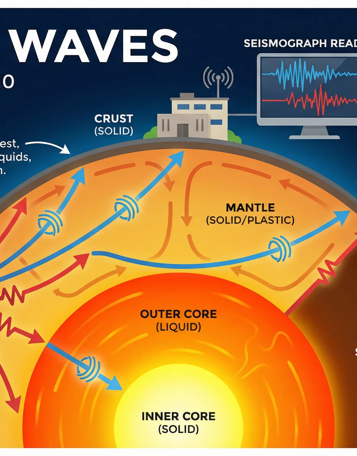 Header image for Seismic Waves (OCR GCSE Physics 4.10)