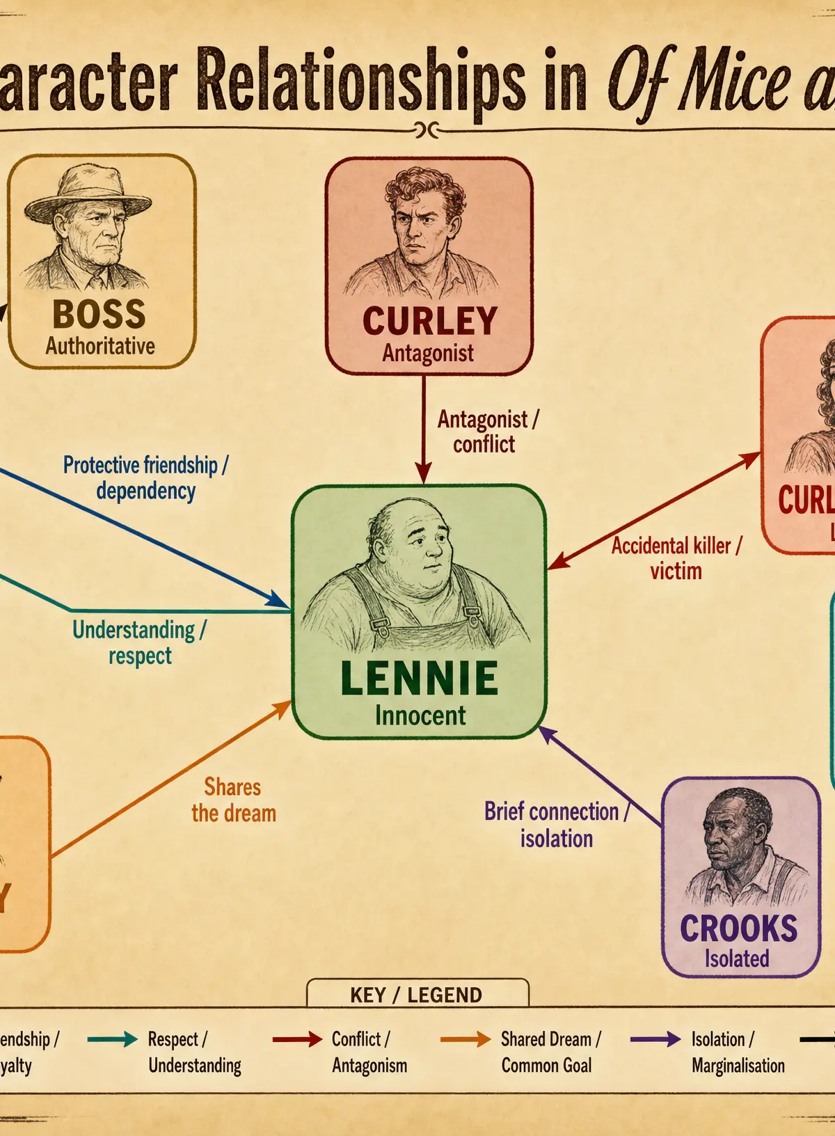 Character Relationships in Of Mice and Men