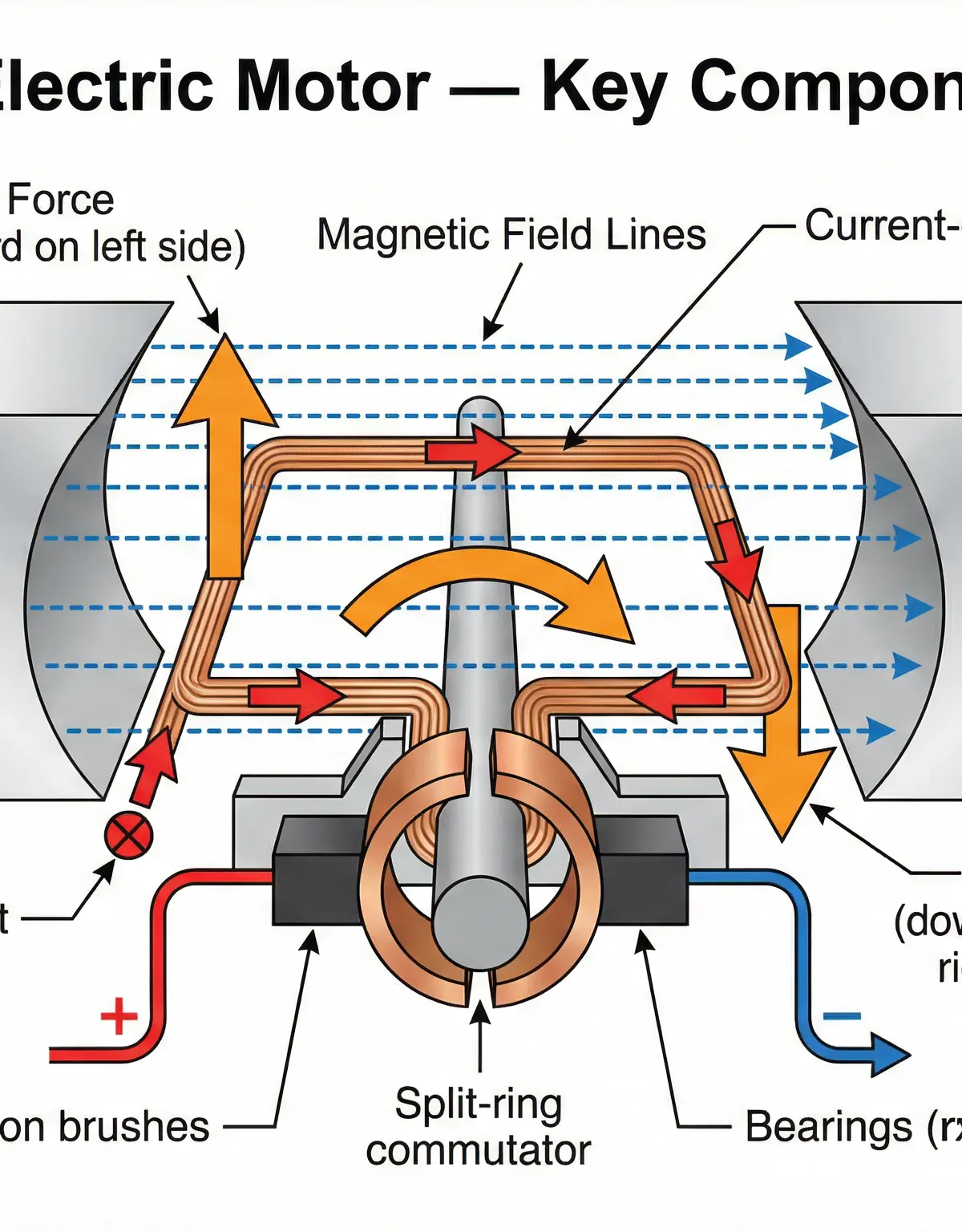 DC Electric Motor — Key Components and Operation