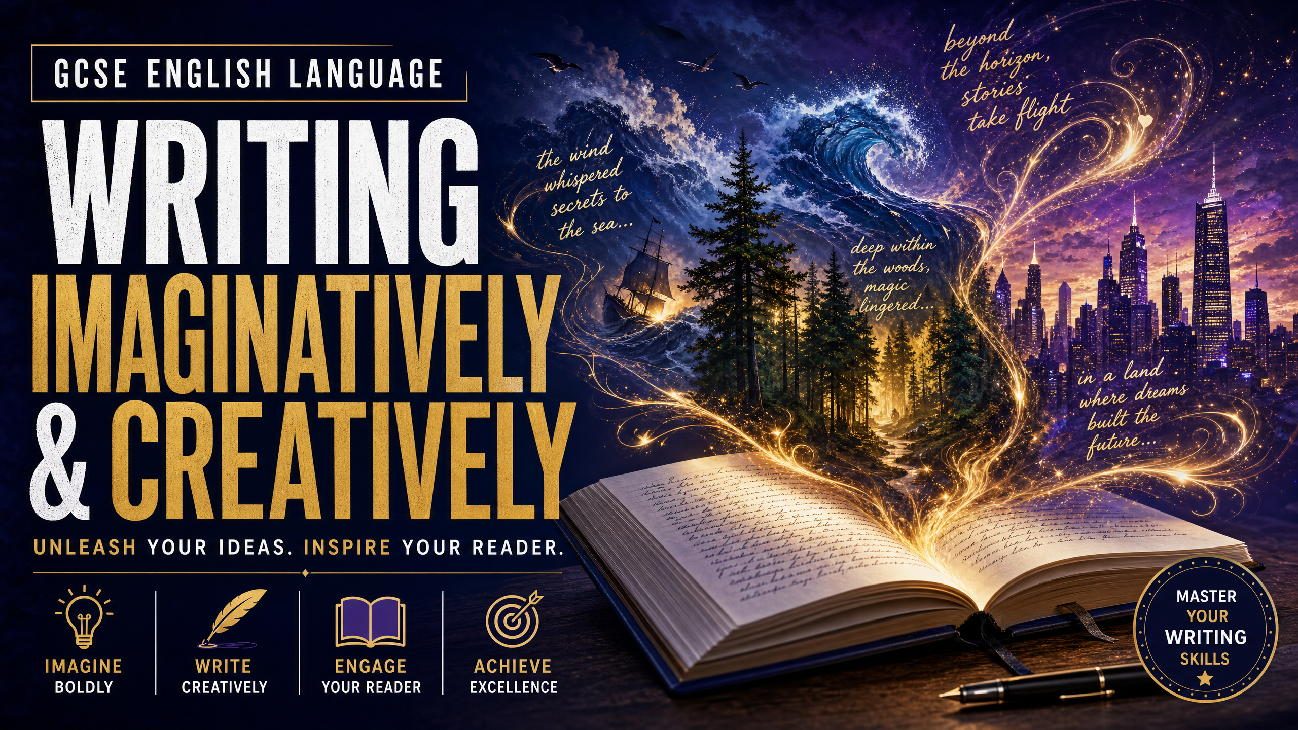 Header image for Writing imaginatively and creatively
