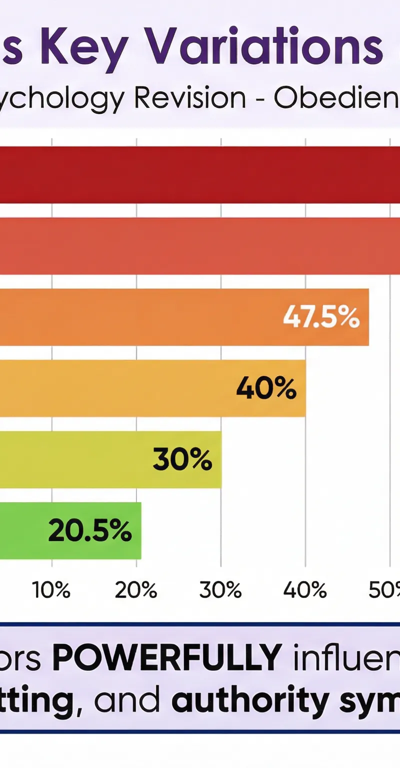 Infographic: How situational factors affected Milgram's results.