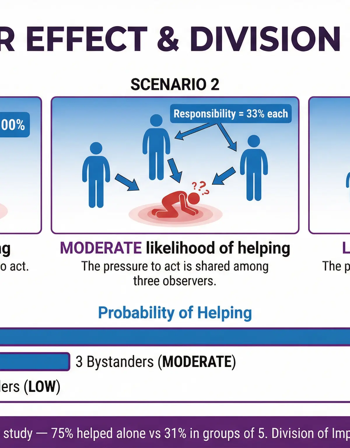 Bystander Effect & Division of Impact.