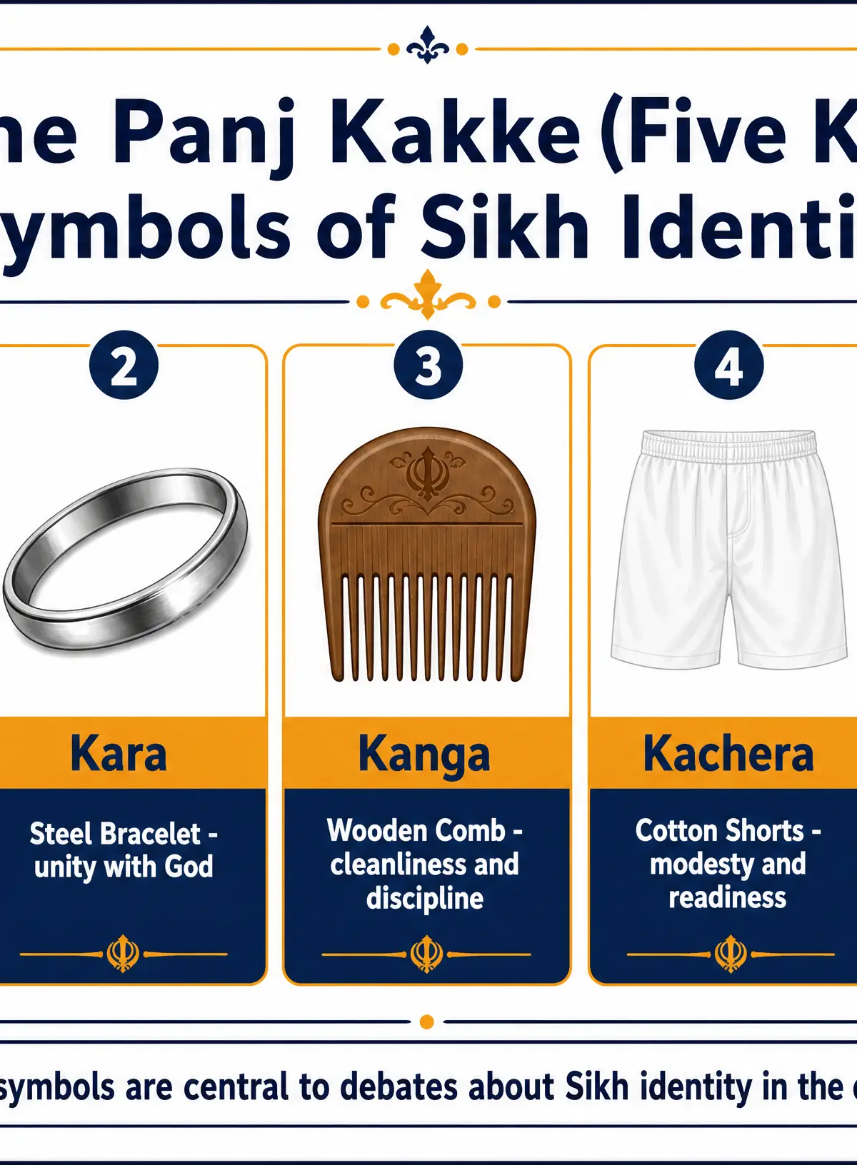 The Panj Kakke (Five Ks): Symbols of Sikh Identity
