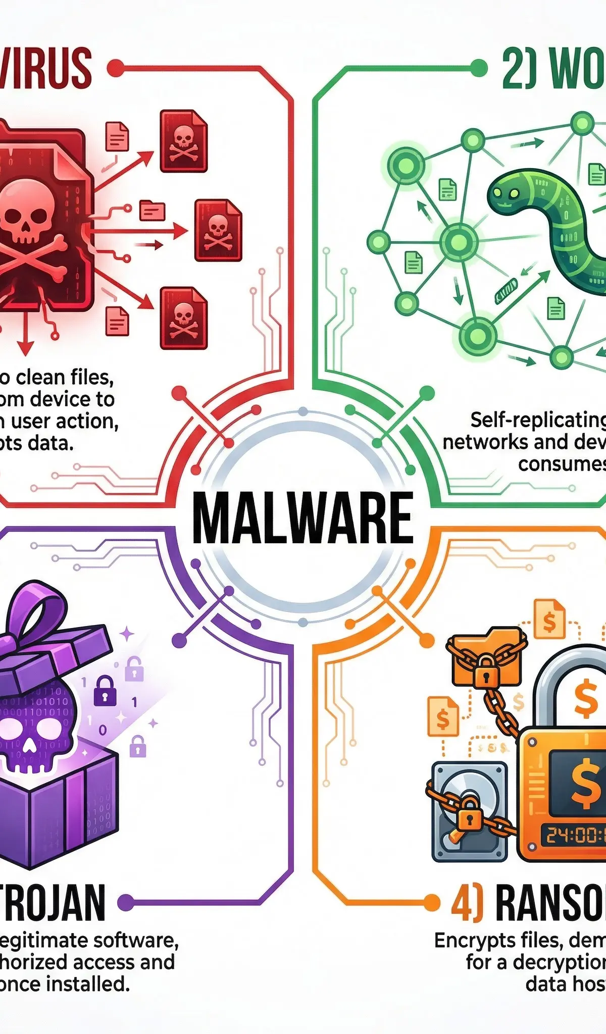 Threats to Computer Systems and Networks (Malware, Phishing, Hacking) – Computer Science – GCSE