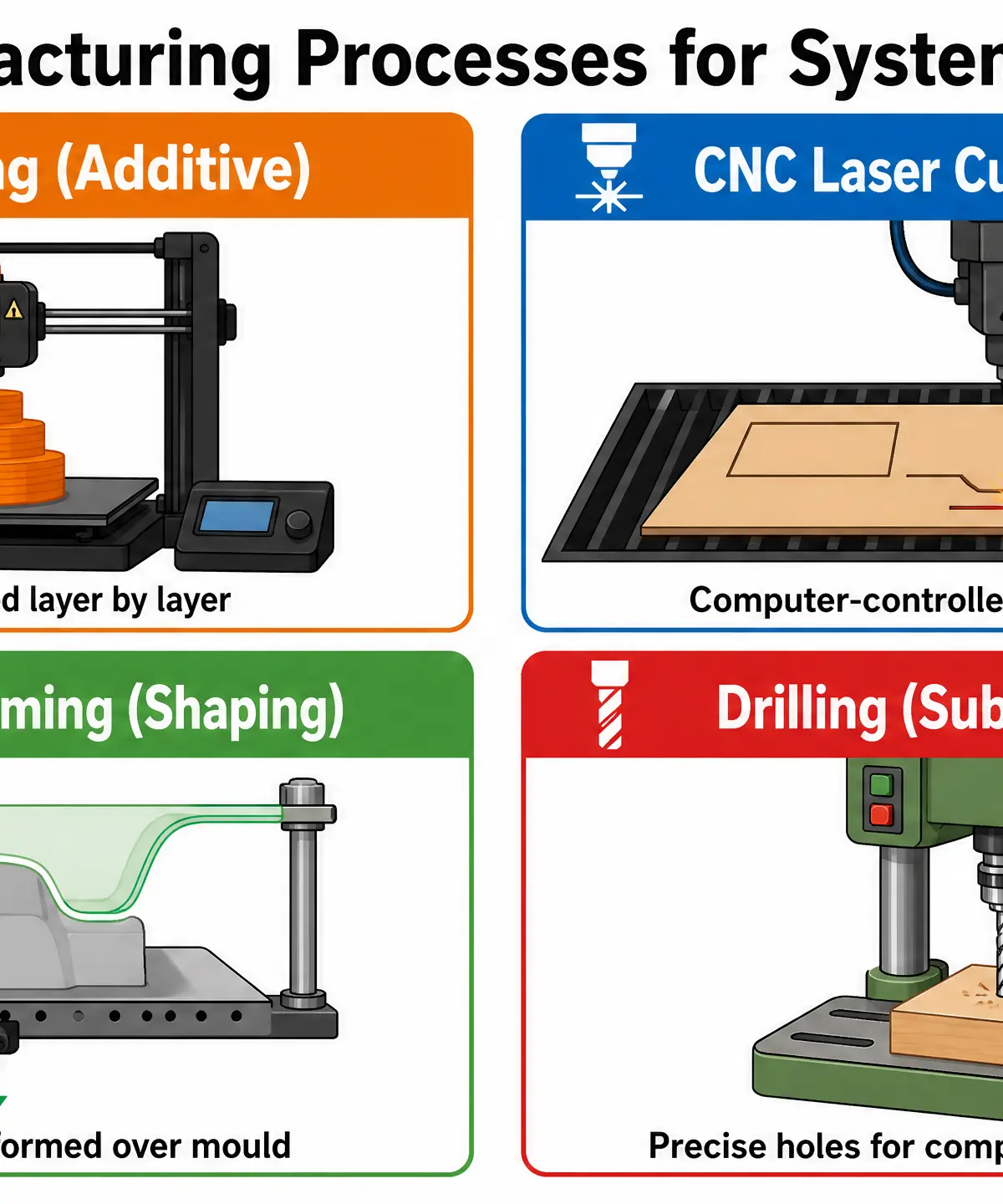 Key Manufacturing Processes for Systems Prototypes