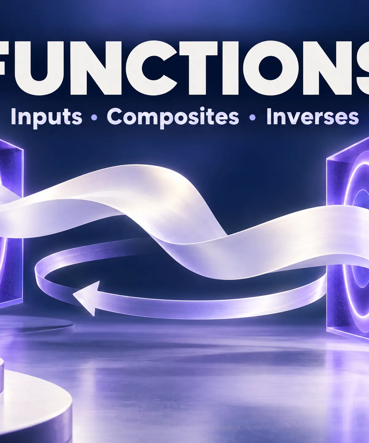 Functions: inputs, composites and inverses, GCSE Higher.