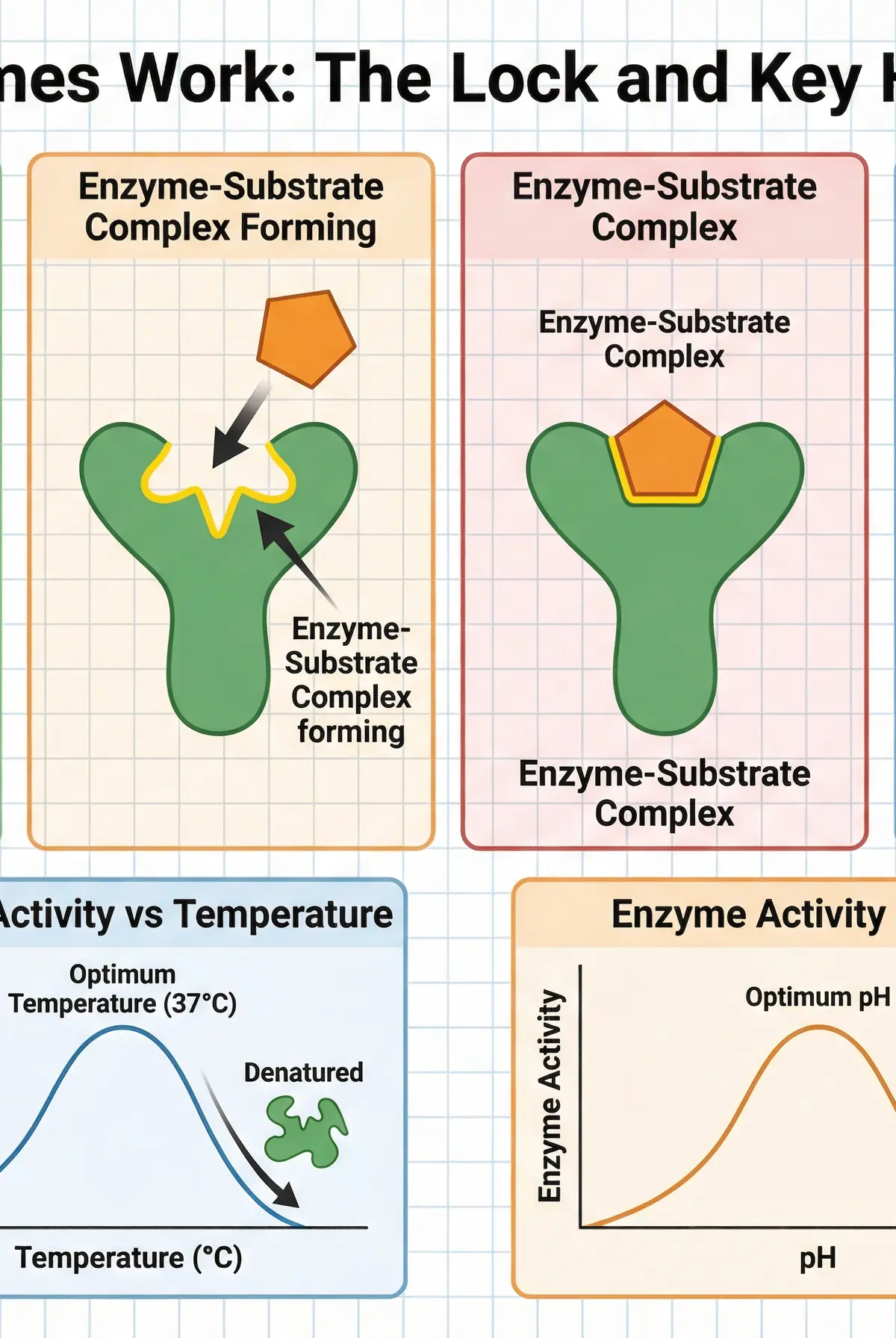 How Enzymes Work: The Lock and Key Hypothesis