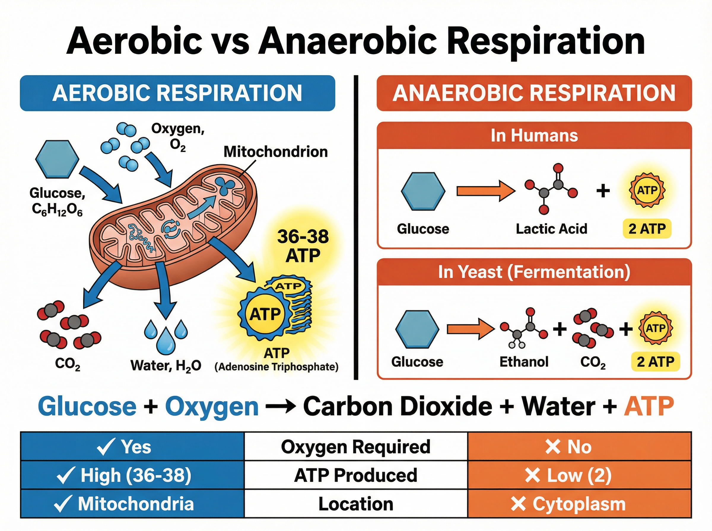 Aerobic vs Anaerobic Respiration