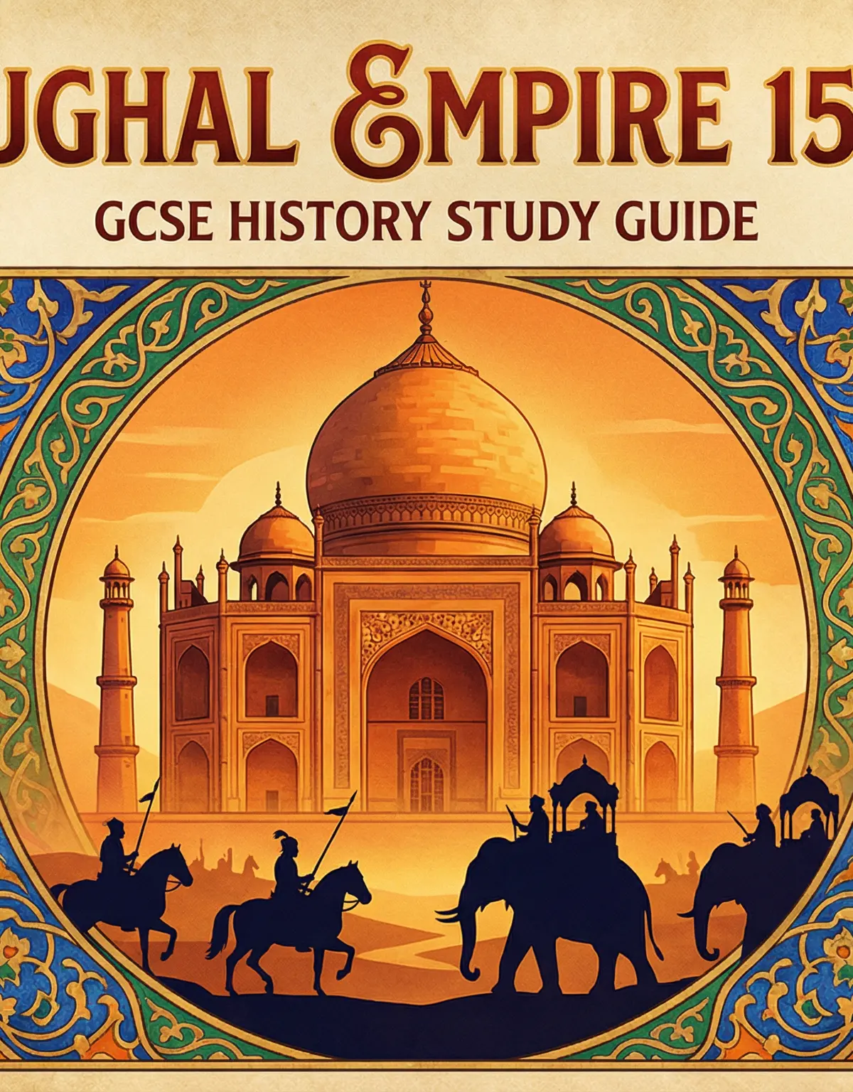 Header image for the Mughal Empire (1526-1707) study guide.