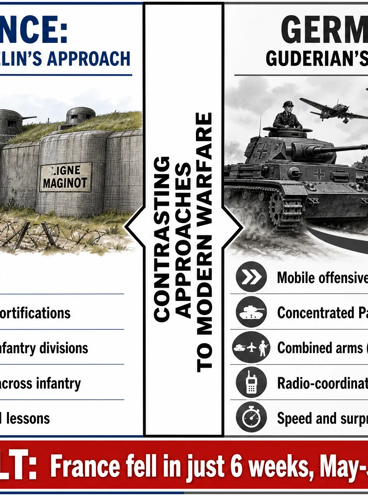 Contrasting Military Approaches in the 1930s