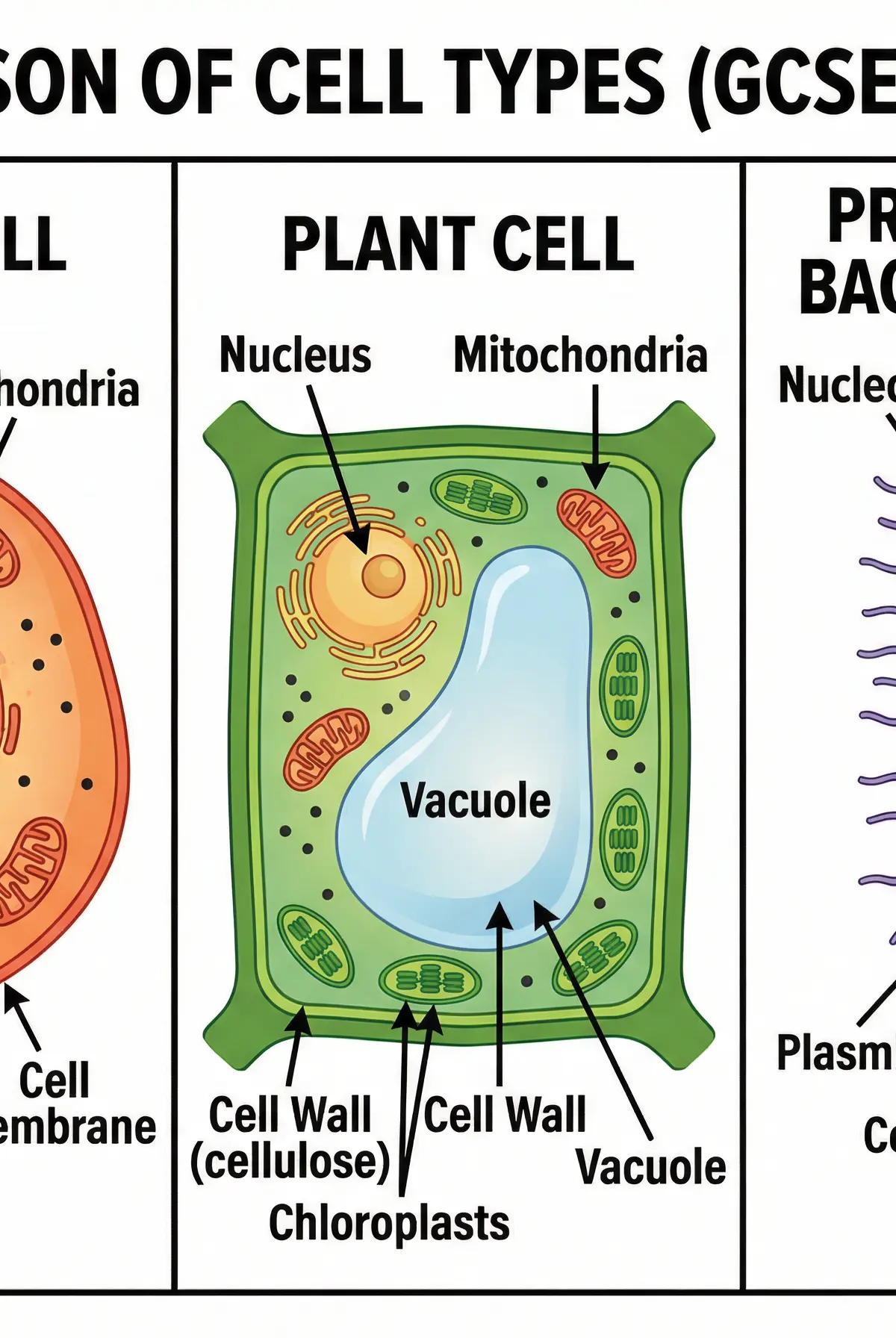 Comparison of Eukaryotic and Prokaryotic Cells