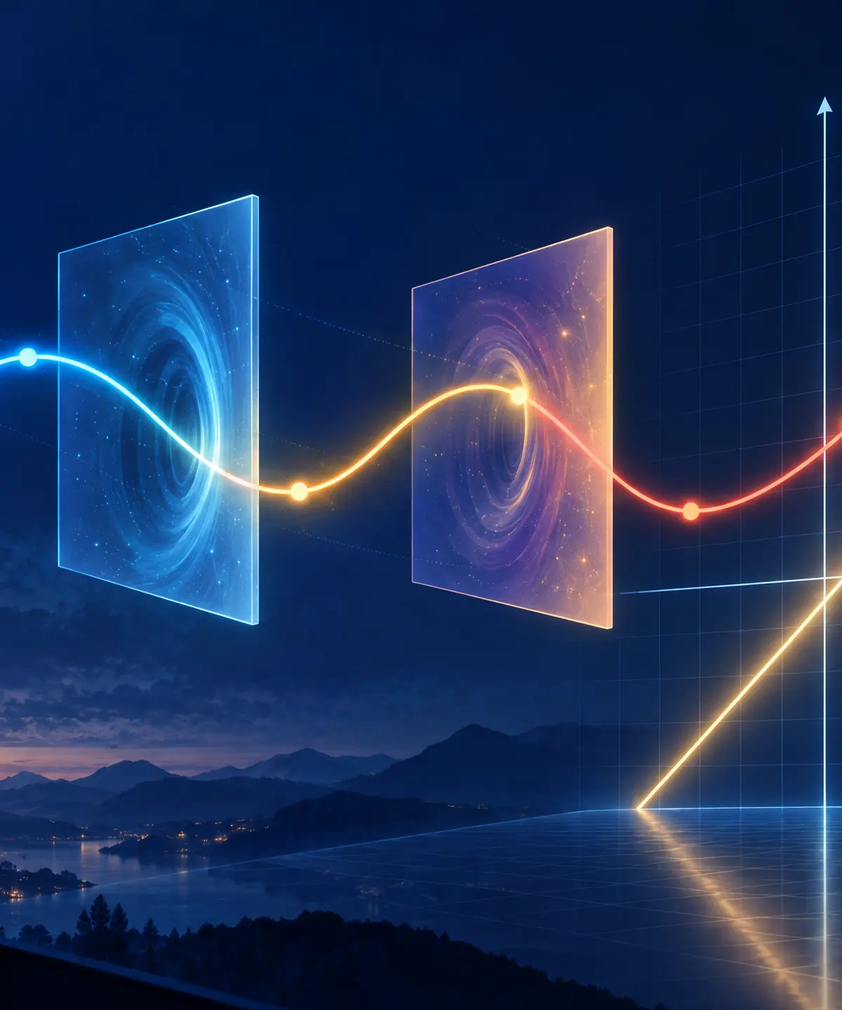 Composite and inverse functions: transform, then reflect.