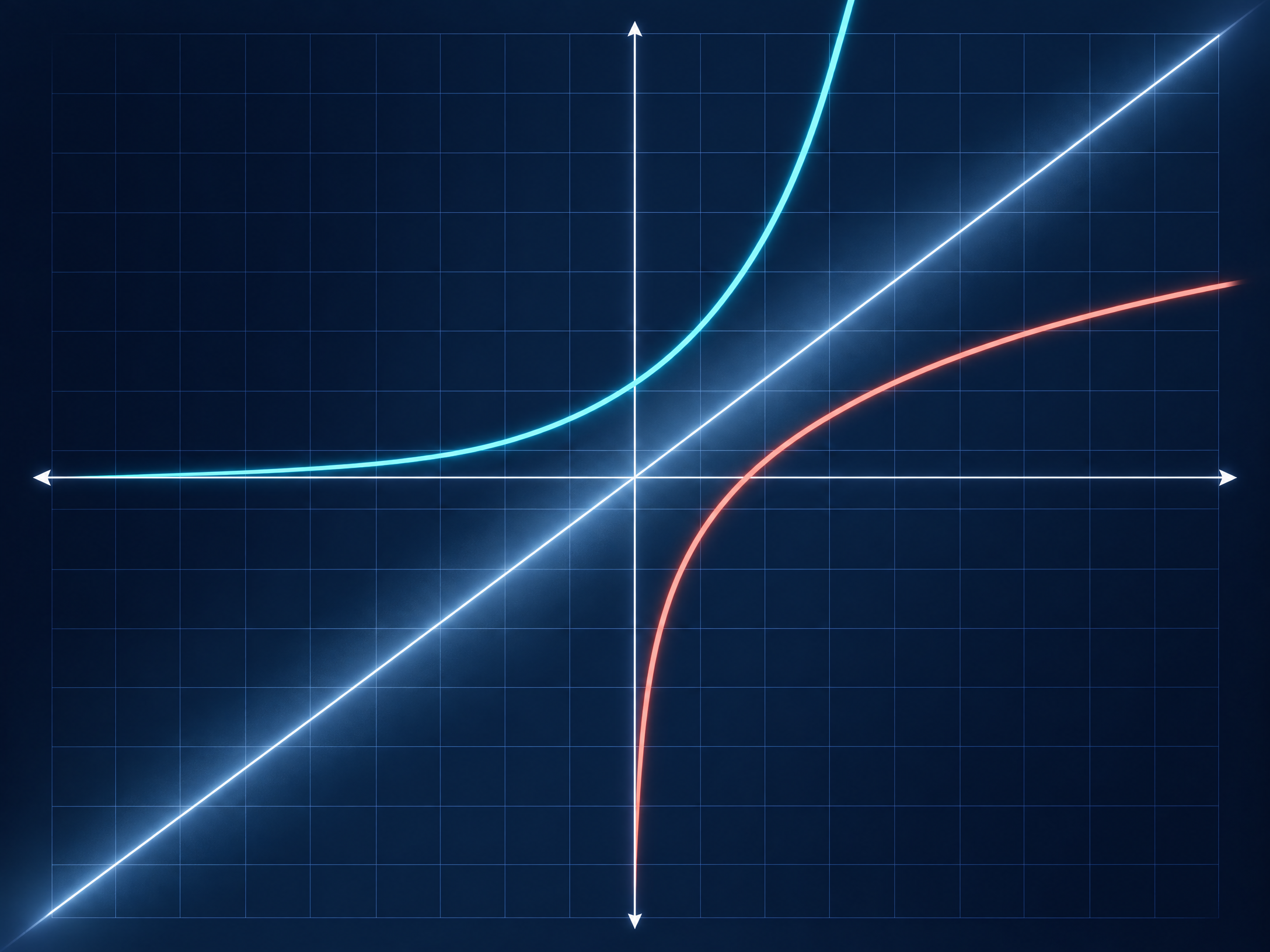 An inverse graph is a reflection in y = x.