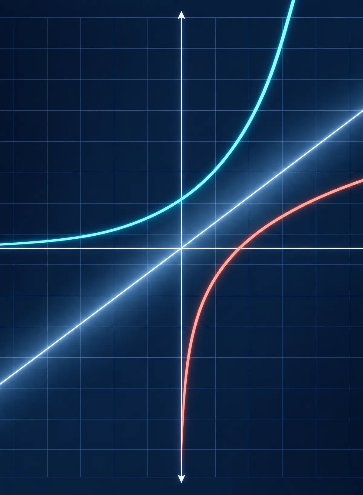 An inverse graph is a reflection in y = x.