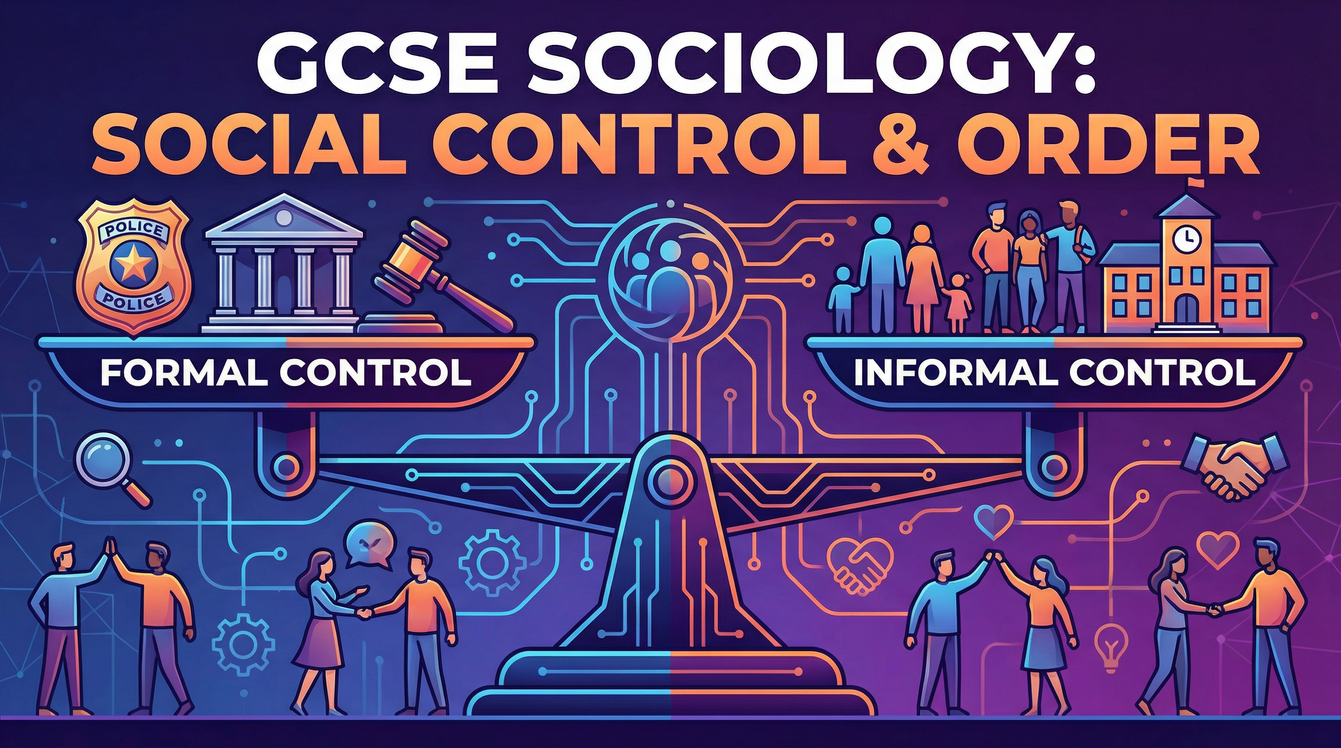 Social Control — WJEC GCSE study guide illustration