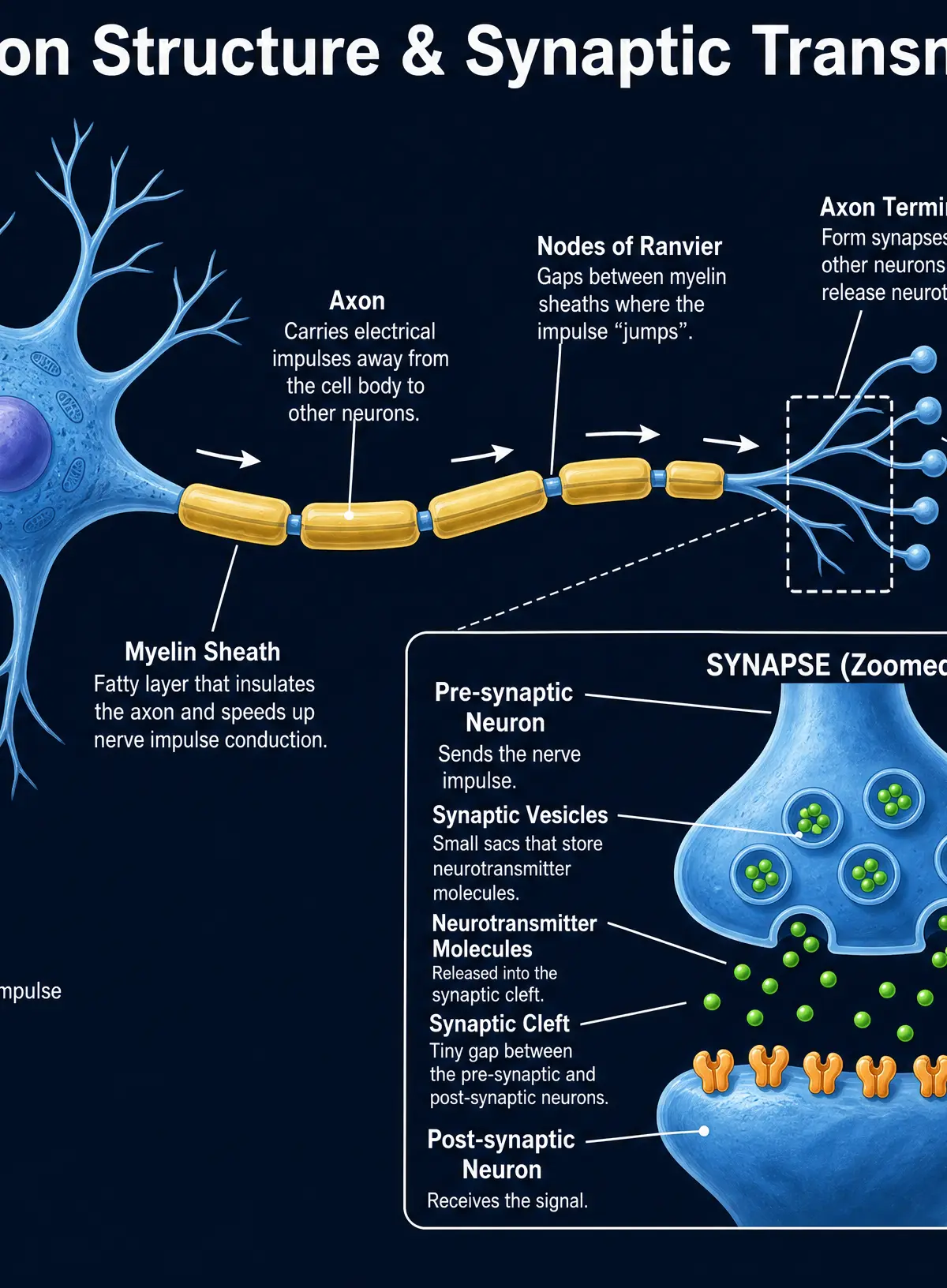 Neuron Structure and Synaptic Transmission