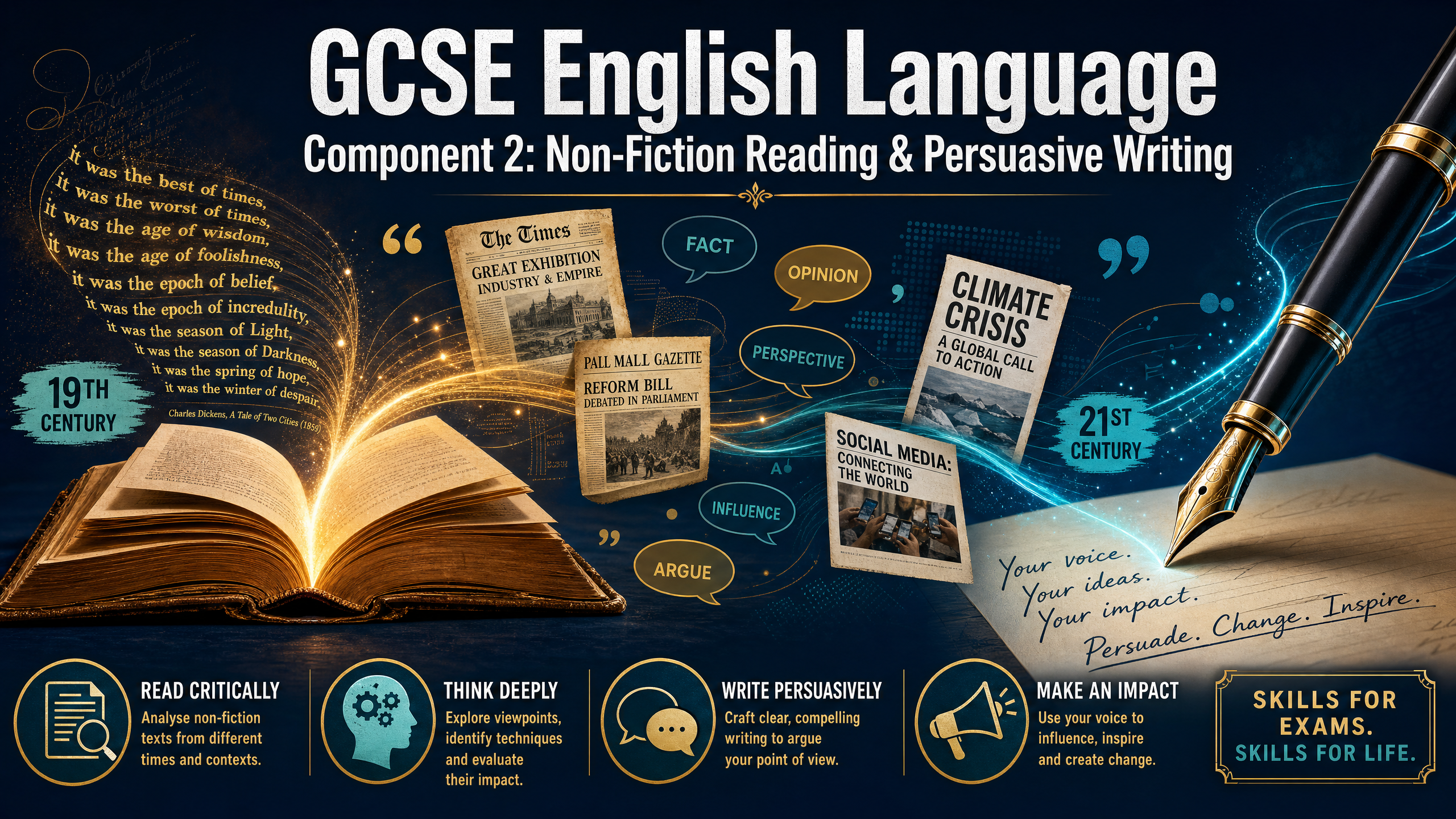GCSE English Language Component 2: Non-Fiction Reading & Persuasive Writing