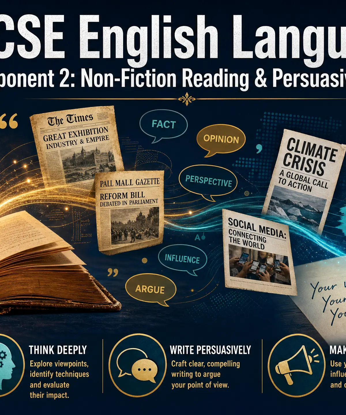 GCSE English Language Component 2: Non-Fiction Reading & Persuasive Writing