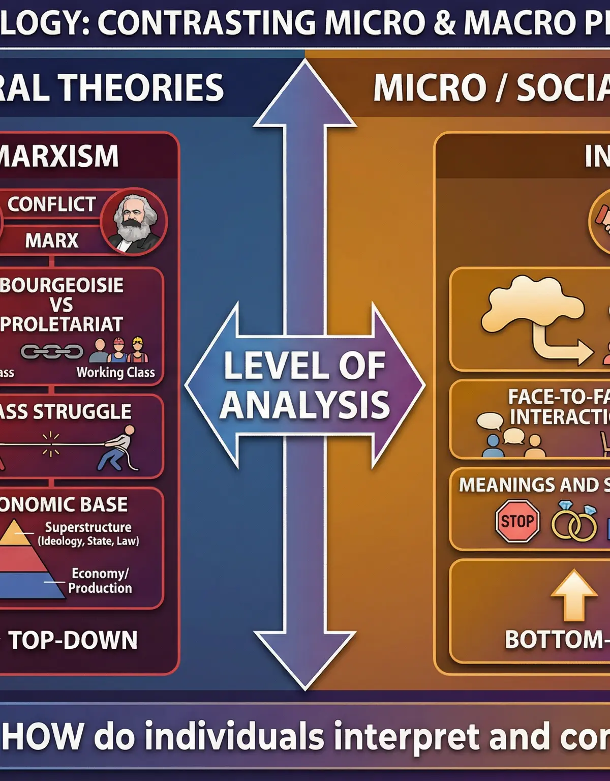 Contrasting Micro and Macro Sociology.