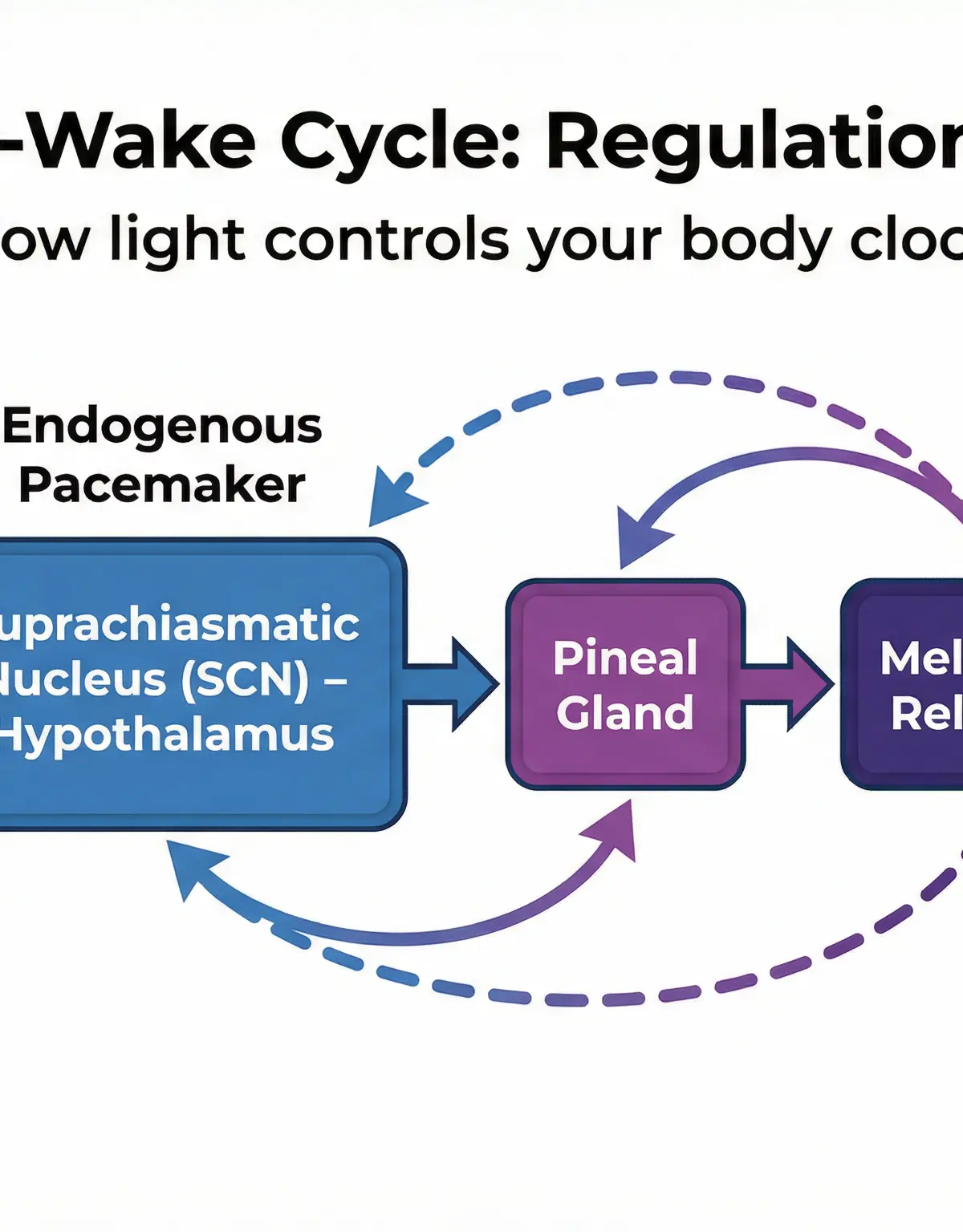 The Sleep-Wake Cycle Regulation Pathway: How light controls your body clock
