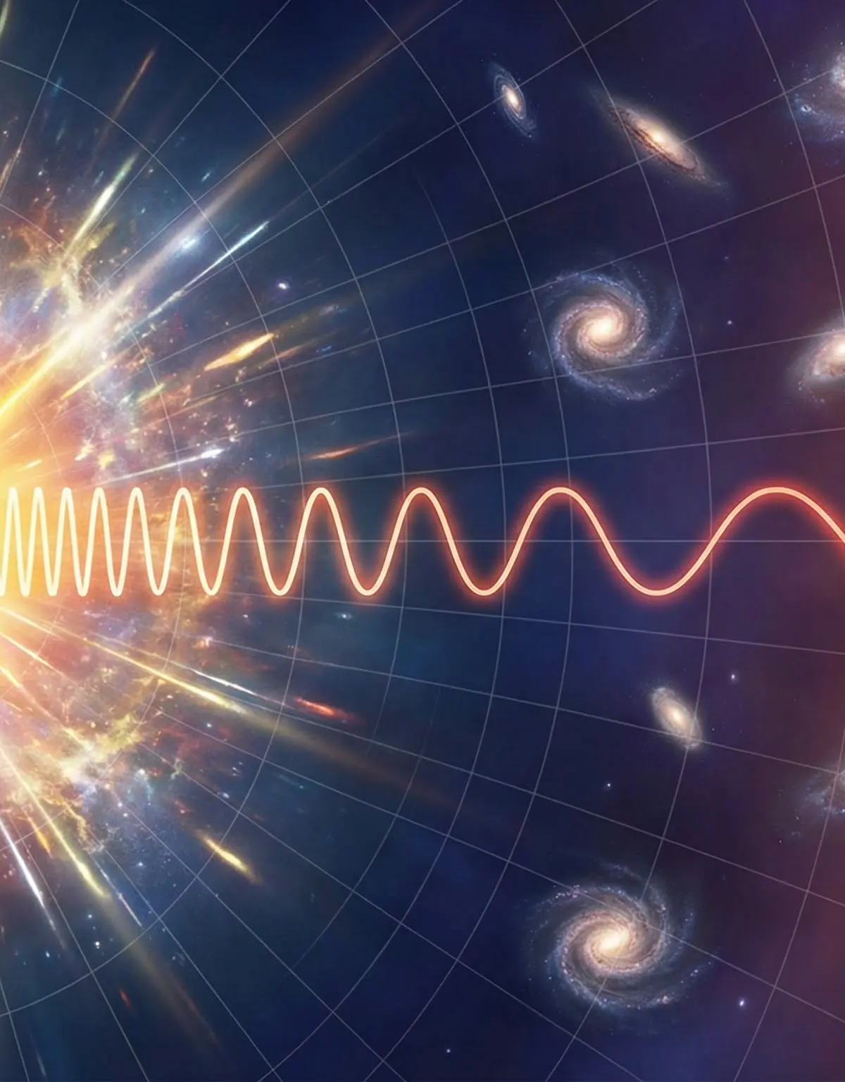 Header image: The journey of radiation from the Big Bang to the Cosmic Microwave Background Radiation we detect today.